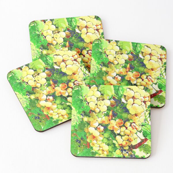 Item preview, Hortus Conclusus: bunches of white grapes among the leaves designed and sold by Giuseppe Cocco.