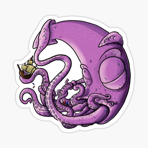 Baby Kraken Pegatina
