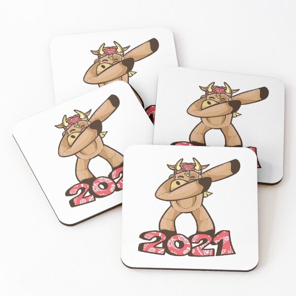 Item preview, OX Dabbing Chinese New Year Zodiac Sign 2021  designed and sold by MadMando.