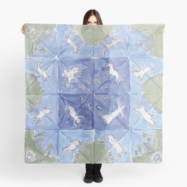 Mountain fold, valley fold Scarf