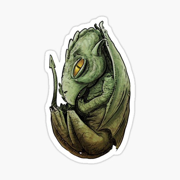 Dragon awake Pegatina