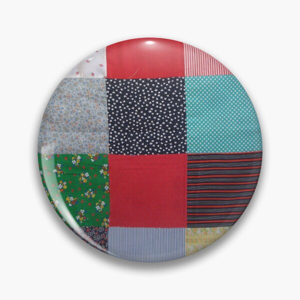 Item preview, unique and quirky vintage fabric colorful cottagecore patchwork  designed and sold by pollywolly.