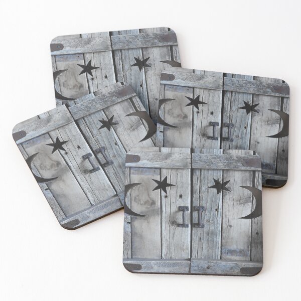 Item preview, Outhouse shudder doors moon and stars  designed and sold by Stephanie  Skeem.
