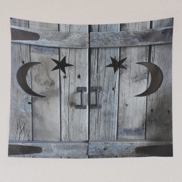 Item preview, Outhouse shudder doors moon and stars  designed and sold by Stephanie  Skeem.