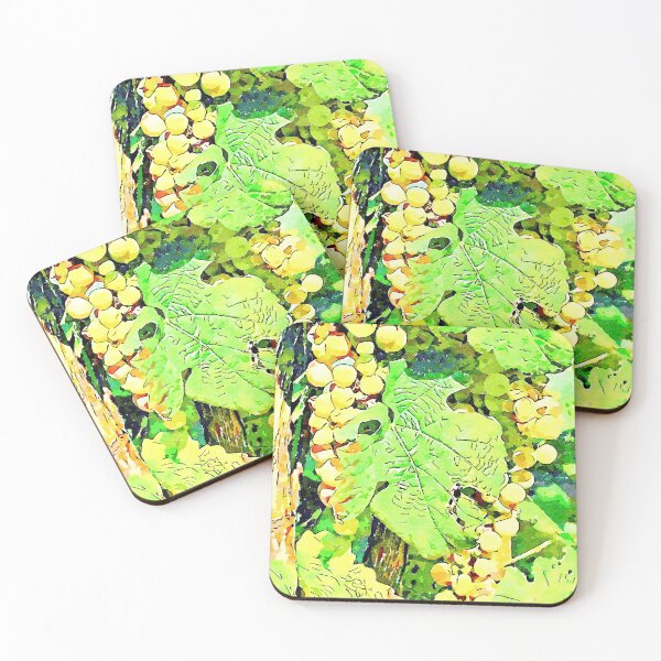 Item preview, Hortus Conclusus: bunches of white grapes among the leaves designed and sold by Giuseppe Cocco.