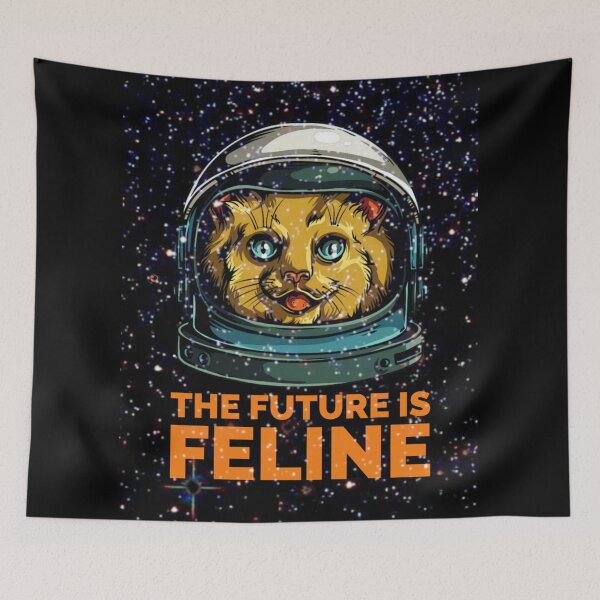 Item preview, The Future Is Feline Cat Lover Astronaut Kitty Sci Fi Space Fanatic designed and sold by Gordon Nelson.