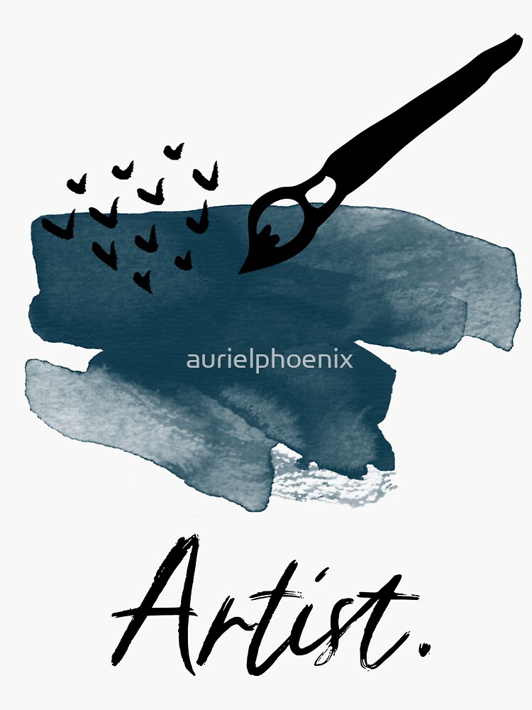 Artist Brush and Paint - Painting Design - Artist Gift by aurielphoenix
