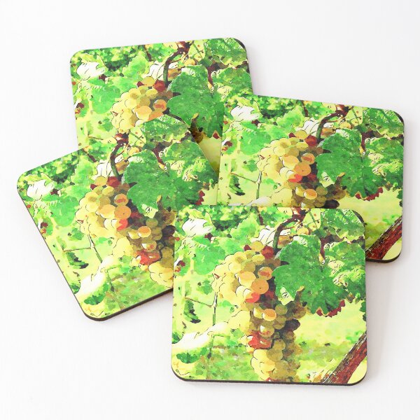 Item preview, Hortus Conclusus: bunch of white grapes among the leaves designed and sold by Giuseppe Cocco.