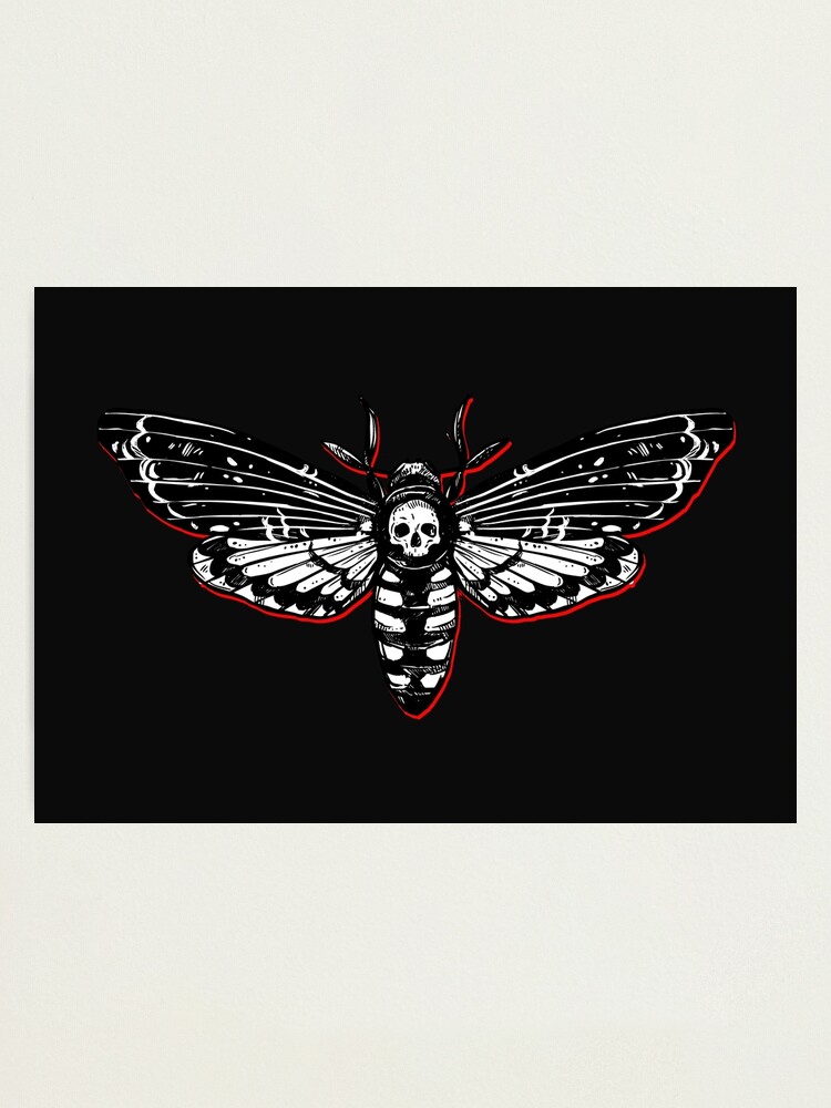 Impression photo « Papillon de tête de mort Le silence des agneaux », par PaleAries Redbubble