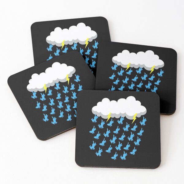 Item preview, DARK RAIN CLOUD RAINING CATS AND DOGS designed and sold by Catinorbit.