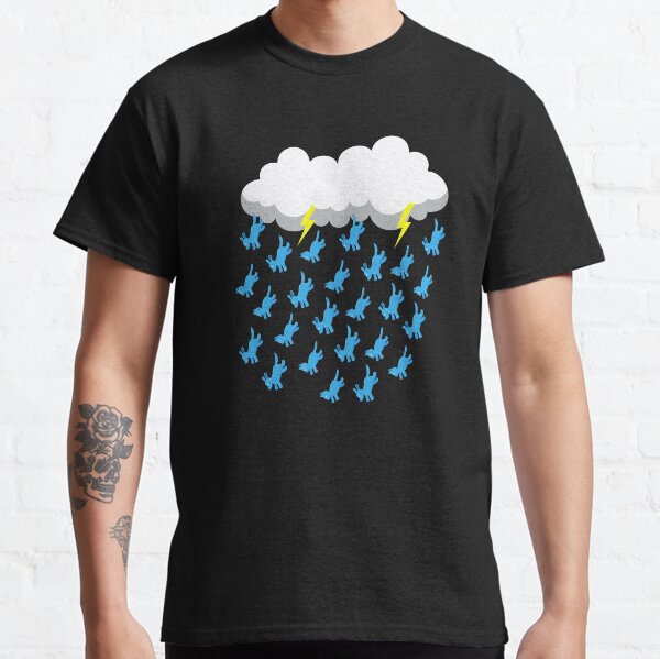 DARK RAIN CLOUD RAINING CATS AND DOGS Classic T-Shirt