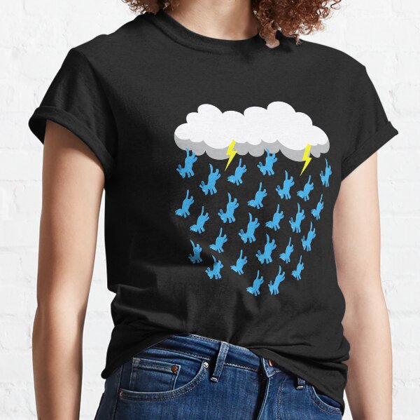 DARK RAIN CLOUD RAINING CATS AND DOGS Classic T-Shirt