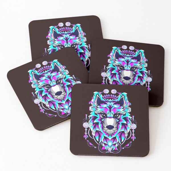 Item preview, Wolf Glitch Pop Art   designed and sold by fredgarden8.