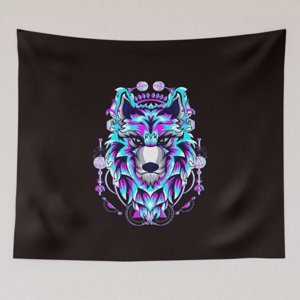 Item preview, Wolf Glitch Pop Art   designed and sold by fredgarden8.
