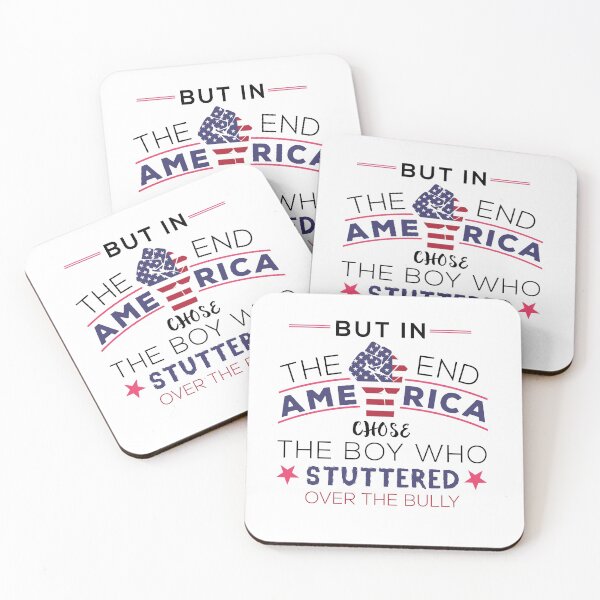 Item preview, Copy of But in the end America chose the boy who stuttered over the bully designed and sold by Vexel Studio.