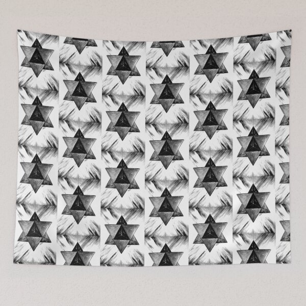 Item preview, Monochrome Merkaba designed and sold by ItaStephenson.