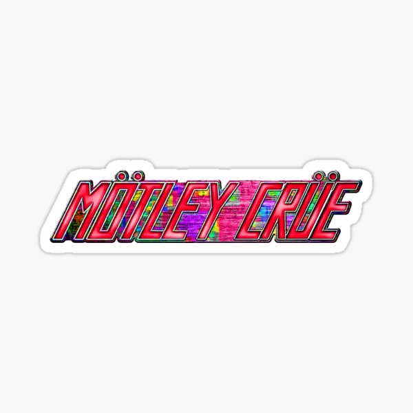 rainbow name #motley crue Sticker