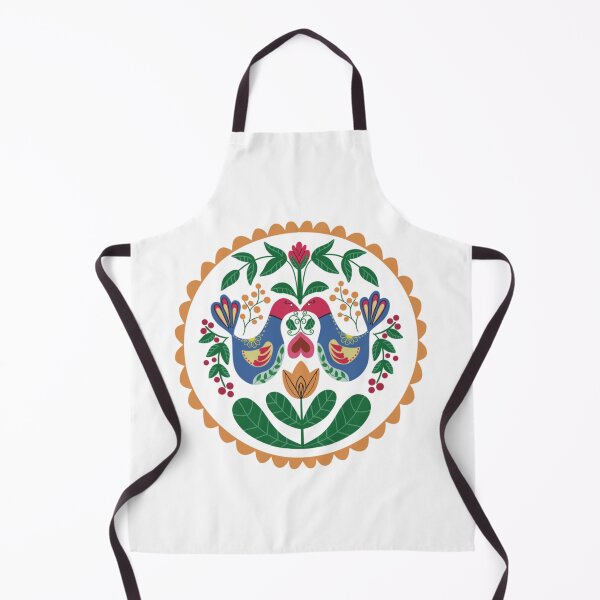 Item preview, Pennsylvania Dutch Folk Art Design – Birds, Berries, Tulips, and Heart – Barn Hex Sign Inspired Artwork designed and sold by Christina Anderson.