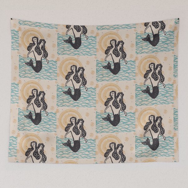 Item preview, Summer Swim Siamese Twin Mermaid designed and sold by The Crafty Hag.
