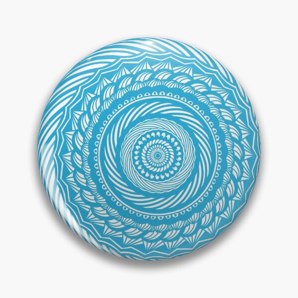 Item preview, Patrón de diseño de mandala arremolinado azul // Estética Calmante Meditación Gratitud Minimalista designed and sold by AEJdesign.