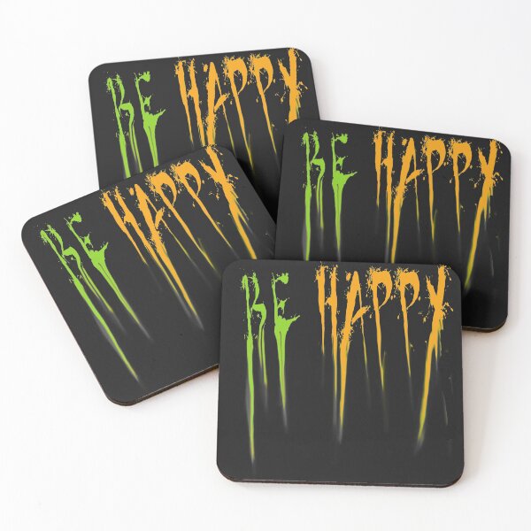 Item preview, Be Happy Text Quote Color Orange Green Spot Mole New Cool  designed and sold by niksy.