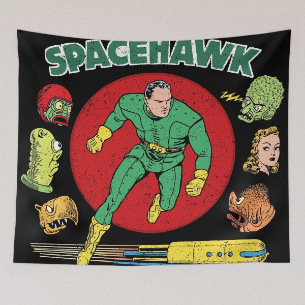 Item preview, Spacehawk Vintage Art designed and sold by AngelRobot.
