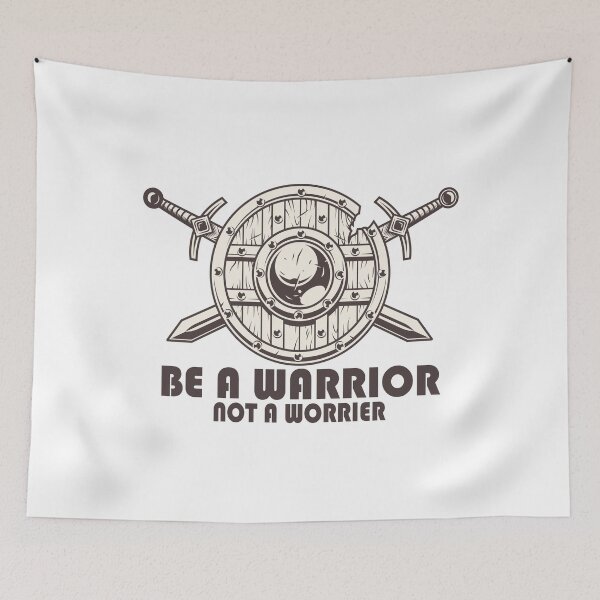 Item preview, Be a warrior  not a worrier   designed and sold by UrahGo.