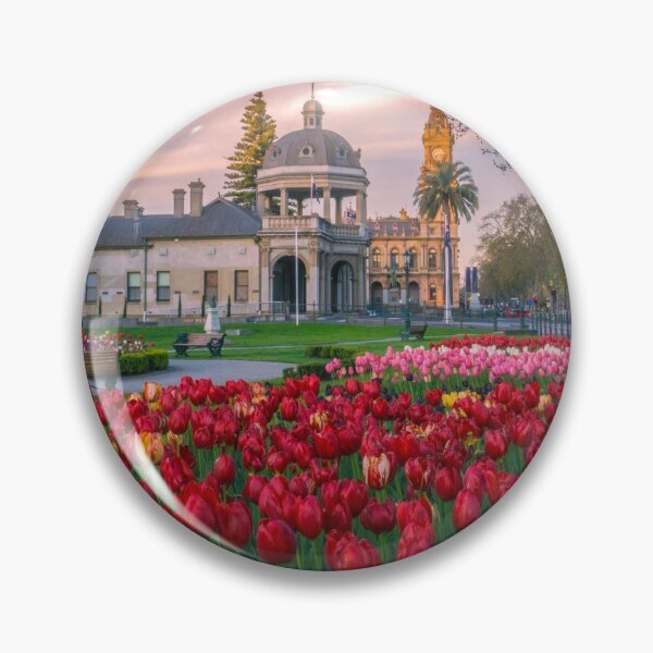 Item preview, Red Tulips in the Victorian Gardens designed and sold by Steven Jodoin.