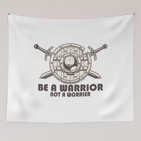 Item preview, Be a warrior  not a worrier   designed and sold by UrahGo.