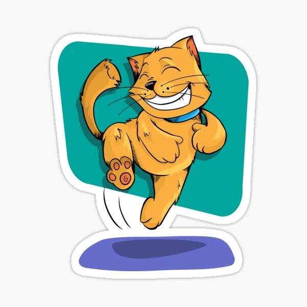 Happy Cat Sticker