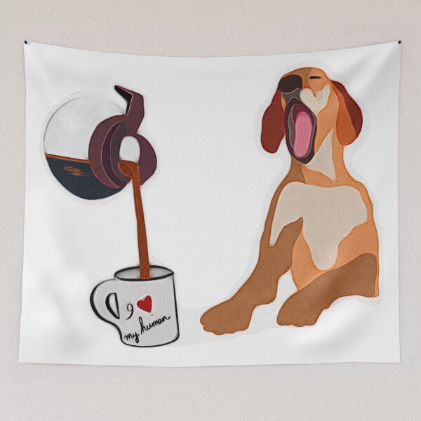 Item preview, I love my human coffee Doggo designed and sold by faztheartnoob.