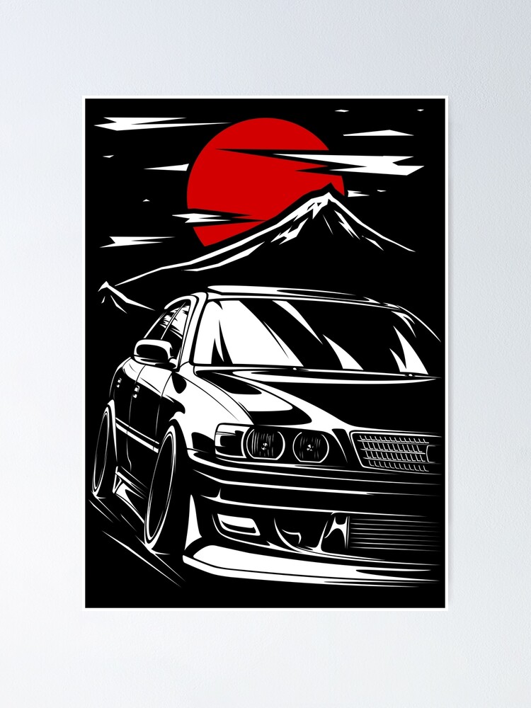 Toyota Chaser Jzx100 Tourer V Poster By W1gger Redbubble