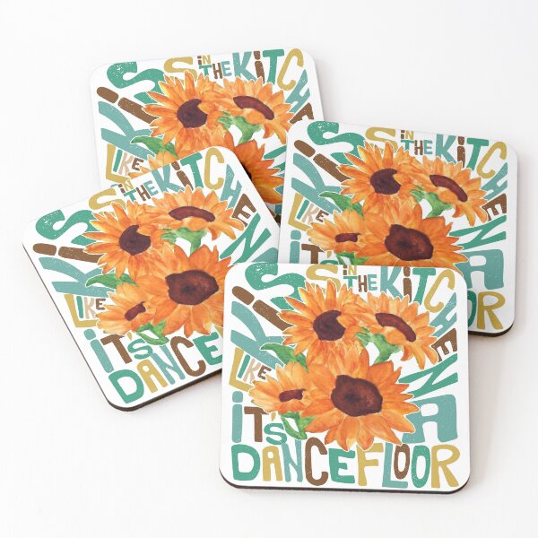 Item preview, Kiss in the kitchen like it’s a dancefloor – Yellow Sunflowers designed and sold by Parydish.