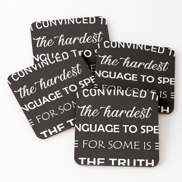 Item preview, The hardest language to speak for some people is the truth ! designed and sold by Qitchup.