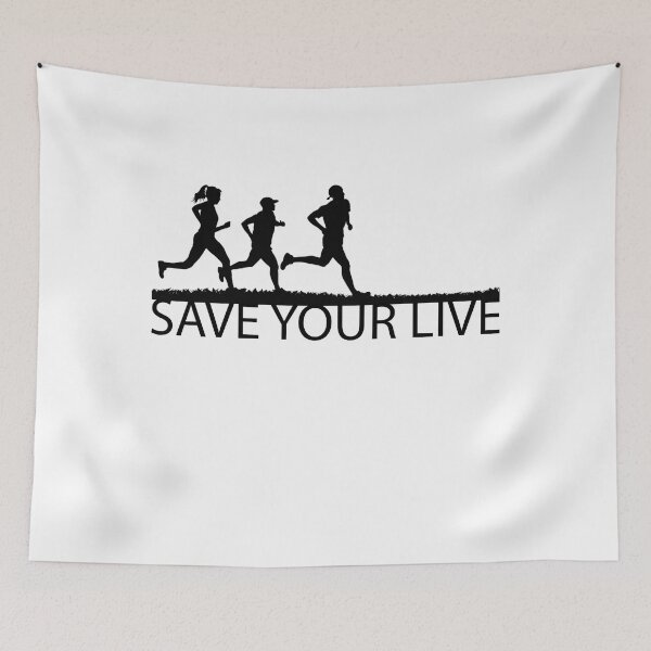 Item preview, SAVE YOUR LIVE RUNNING designed and sold by NiceShirtY.