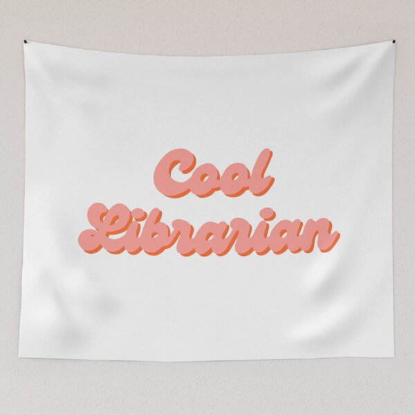Item preview, Retro Cool Librarian Design in Pink & Orange  designed and sold by WildeandCo.