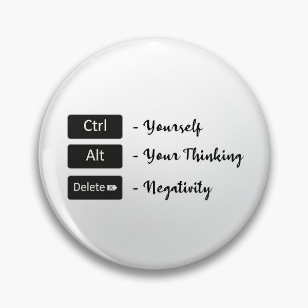 Item preview, Control yourself - alter your thinking - delete negativity designed and sold by UrahGo.