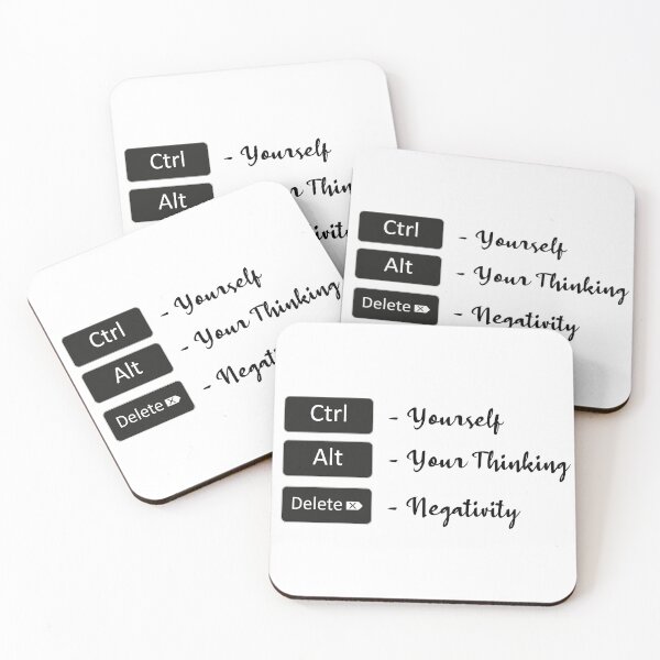 Item preview, Control yourself - alter your thinking - delete negativity designed and sold by UrahGo.