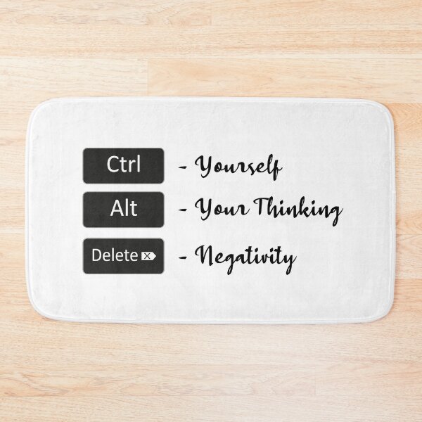 Item preview, Control yourself - alter your thinking - delete negativity designed and sold by UrahGo.