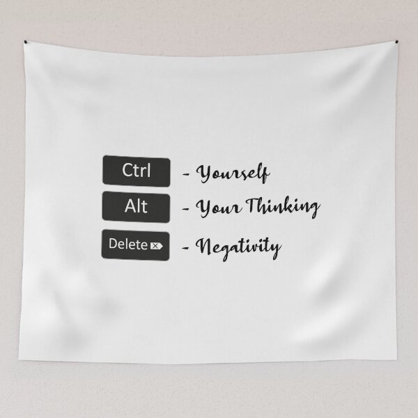 Item preview, Control yourself - alter your thinking - delete negativity designed and sold by UrahGo.