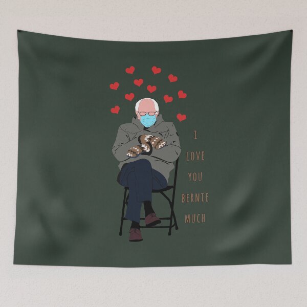 Item preview, Bernie Sanders Inauguration Mittens Funny Valentines Day  designed and sold by mythandframe.
