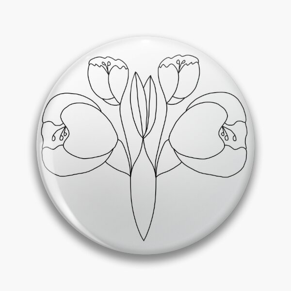 Item preview, Floral Line Art IX designed and sold by wallflowerbee.