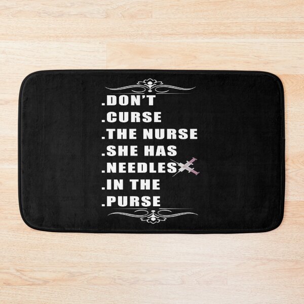 Item preview, don't curse the nurse merch designed and sold by med-leghdaich.