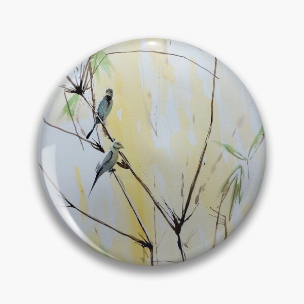 Item preview, Finches in Bamboo designed and sold by TASHHOFER.