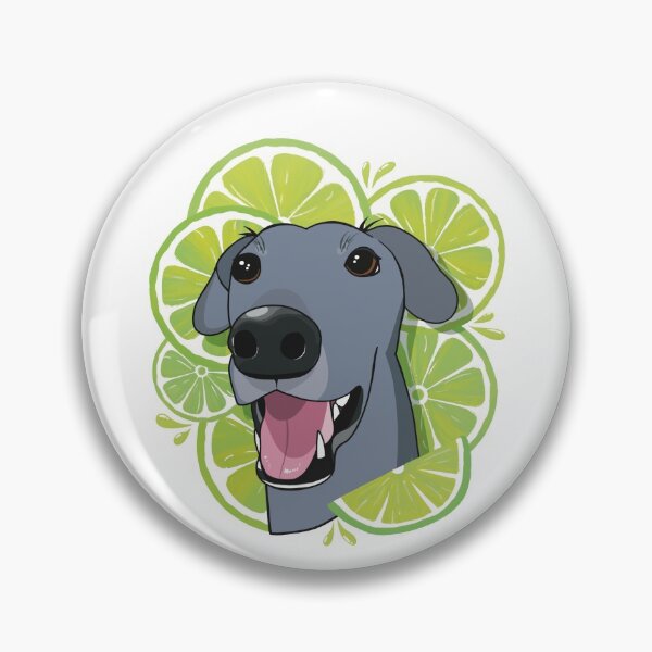 Item preview, Blue greyhound with limes designed and sold by dayziistudios.