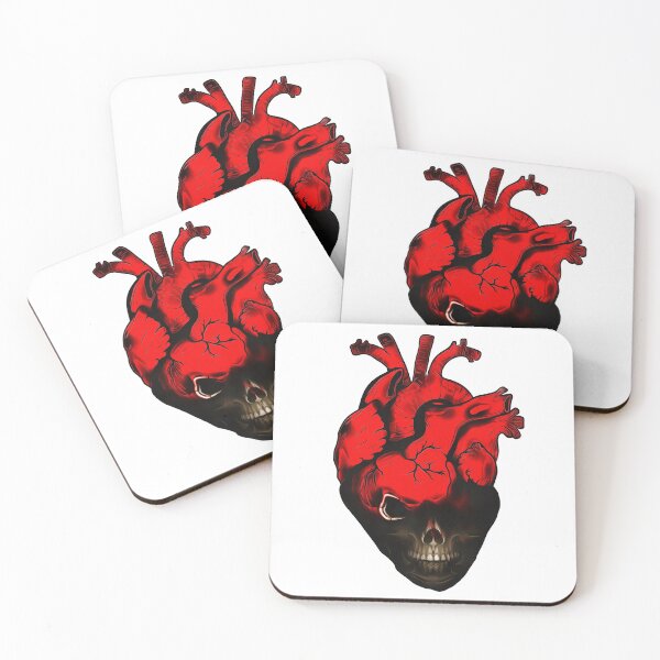 Item preview, dark skull heart designed and sold by MXanwar.