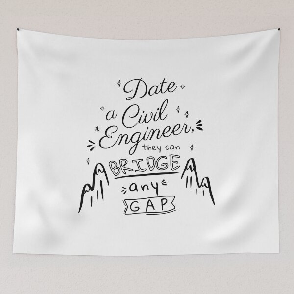 Item preview, Date a Civil Engineer designed and sold by SayWhatDesigns.