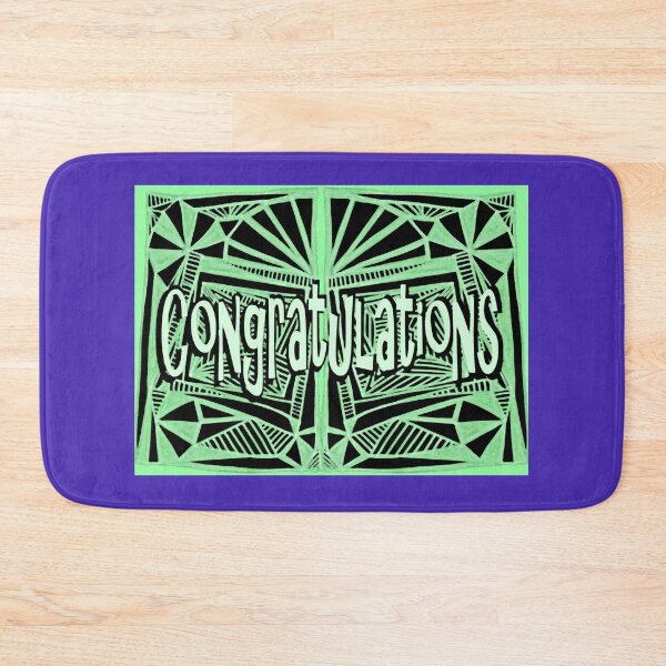 Item preview, Greened Greeting  Pattern Proposed 4 Picture Portal Congratulations designed and sold by KazM.