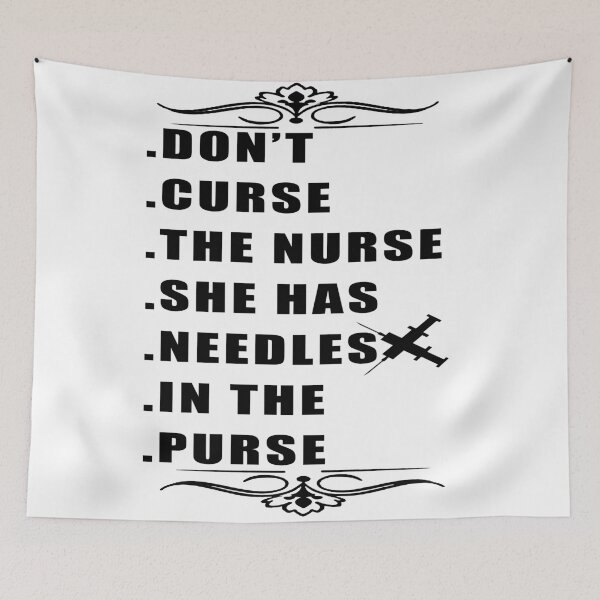 Item preview, curse the nurse merch (black) designed and sold by med-leghdaich.