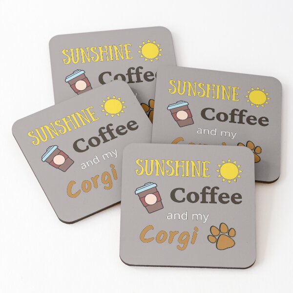 Item preview, Sunshine Coffee and my Corgi designed and sold by TommysShop.
